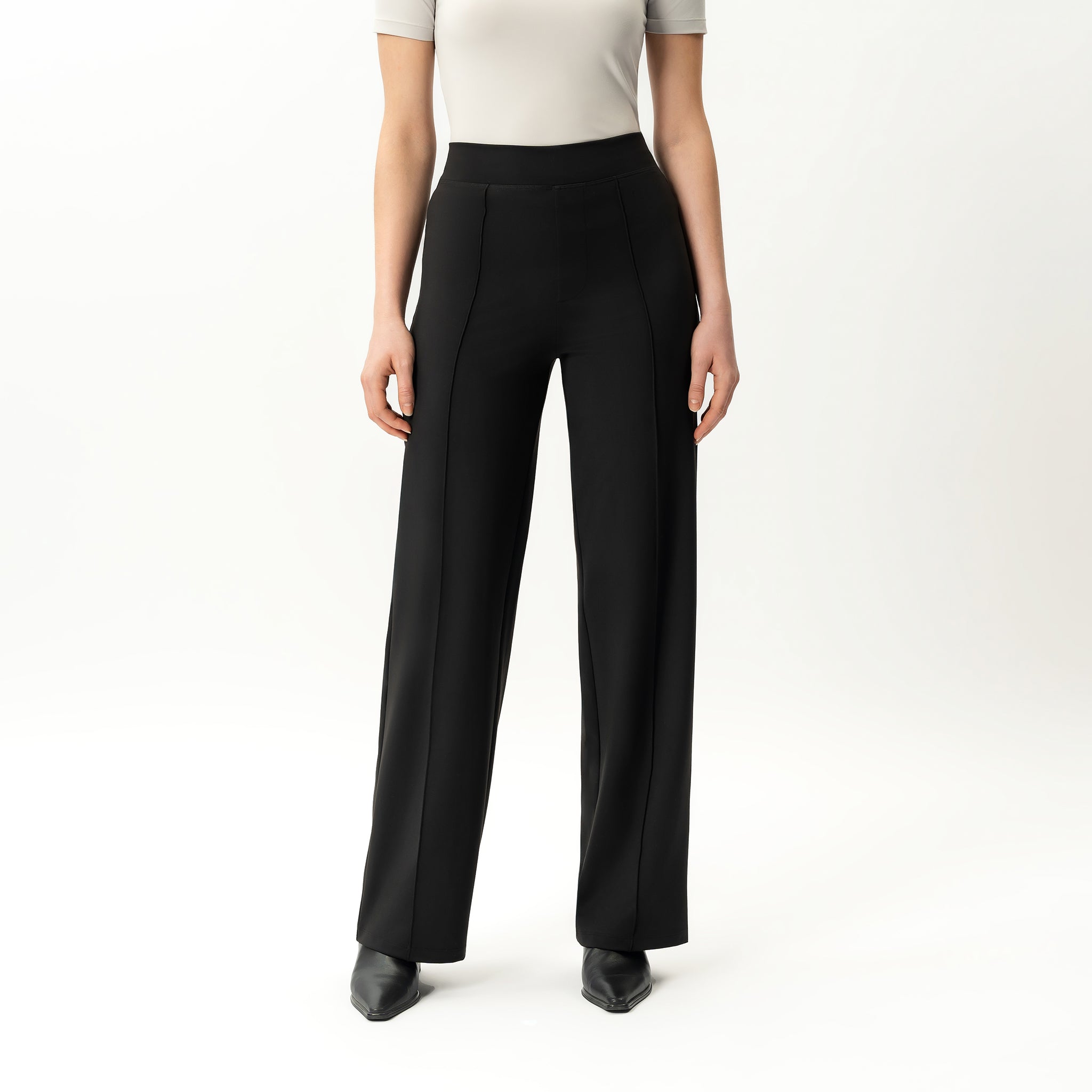 Asana Relaxed Front Crease Pant - Ninepine