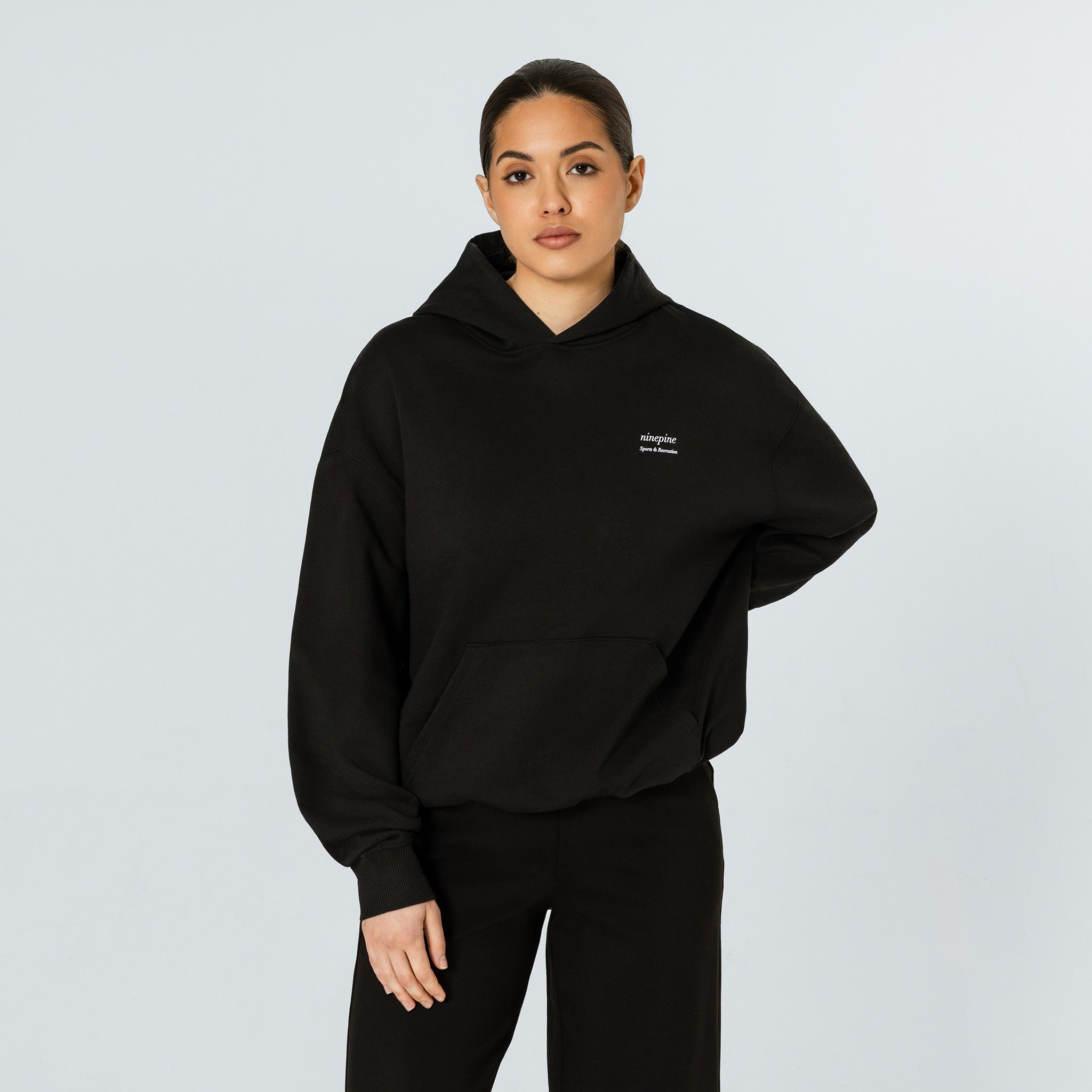 Relaxed Serif Hoodie - Ninepine