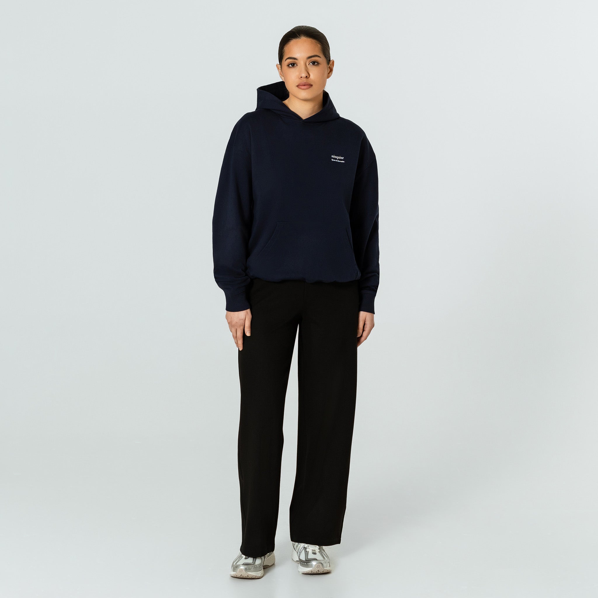 Relaxed Serif Hoodie - Ninepine