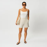 Light Ponte Shorts - Ninepine