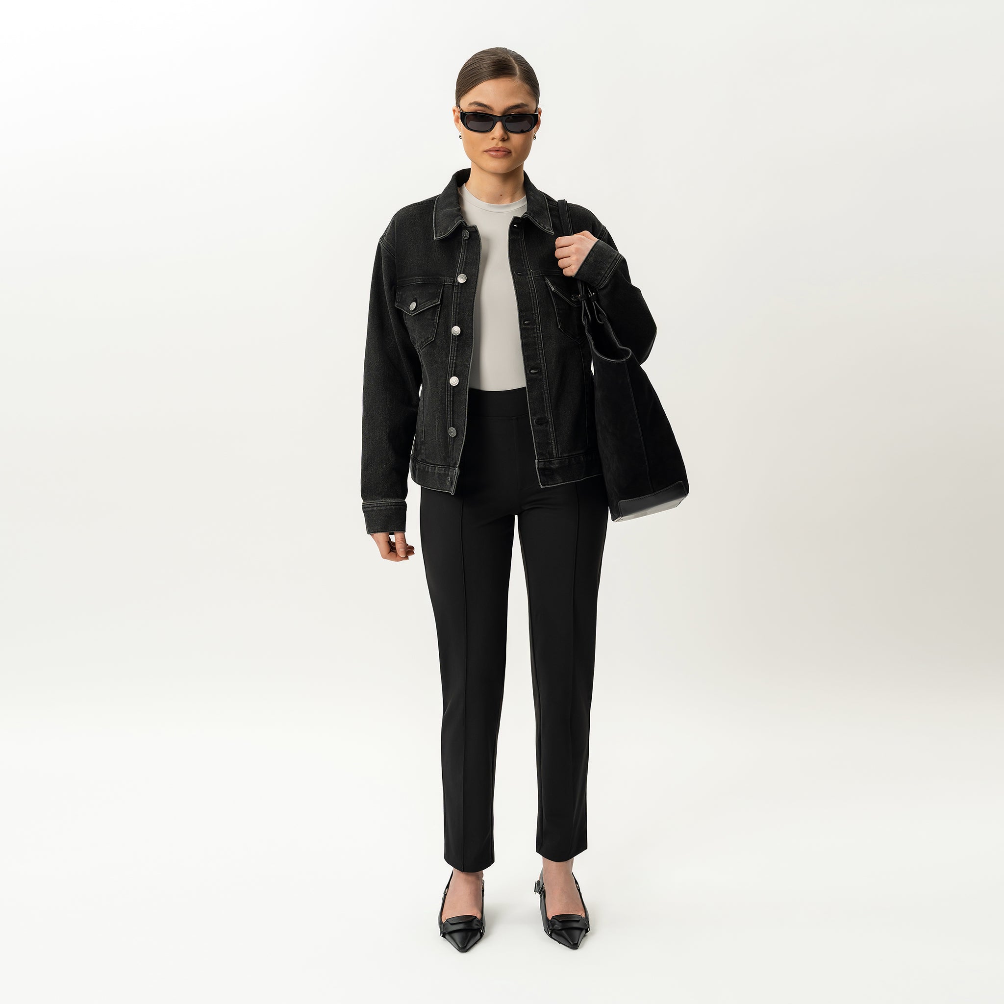 Asana Slim Front Crease Pant - Ninepine