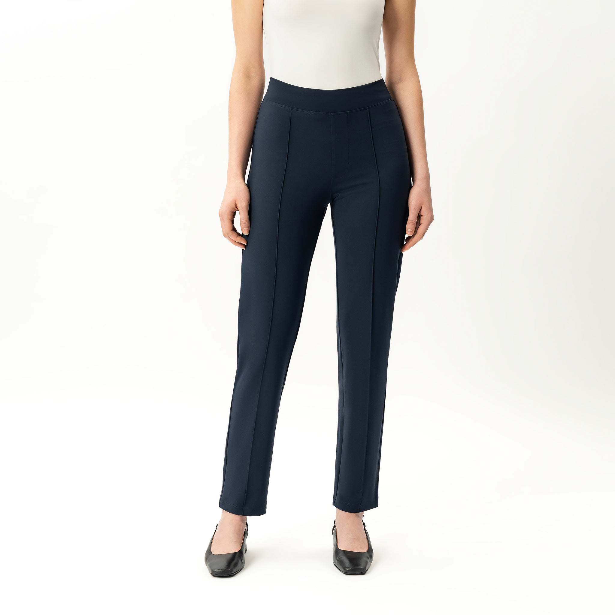 Asana Slim Front Crease Pant - Ninepine