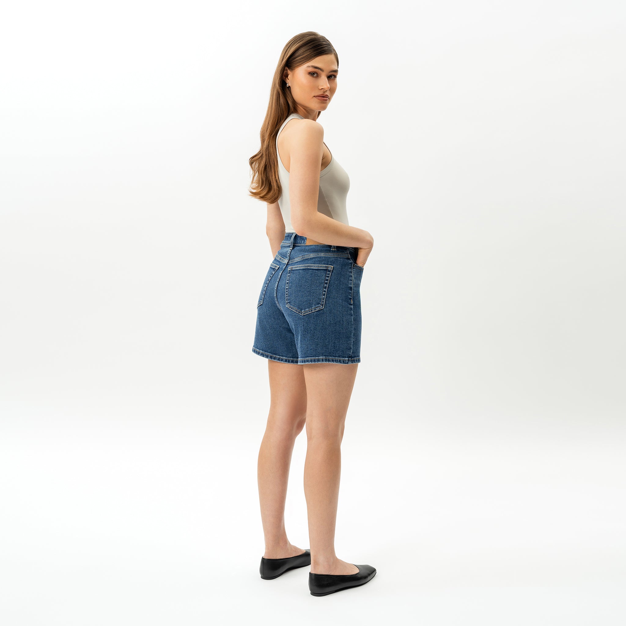 Stretchy ComfortDenim™ Shorts - Ninepine