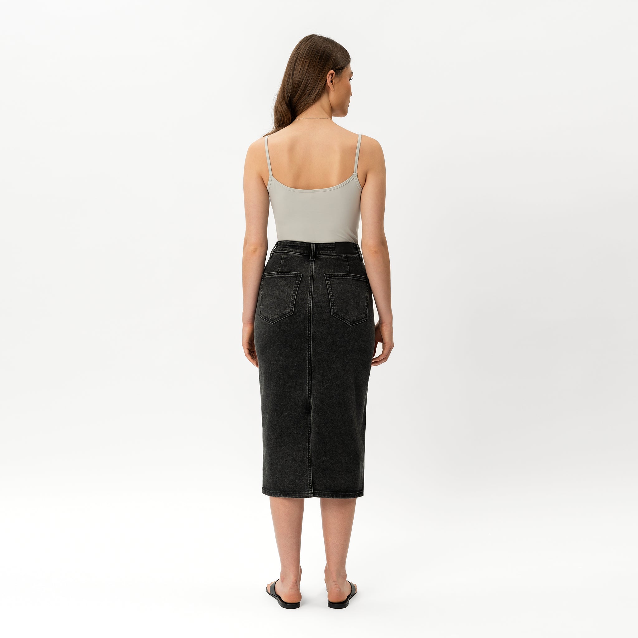 Stretchy ComfortDenim™ Skirt - Ninepine