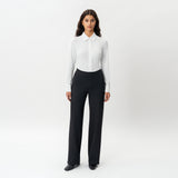 Tailored Ponte Relaxed Trouser - Ninepine