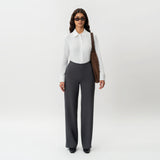 Tailored Ponte Relaxed Trouser - Ninepine