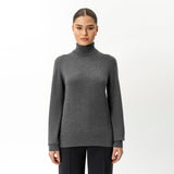 Merino Wool Relaxed Turtleneck - Ninepine