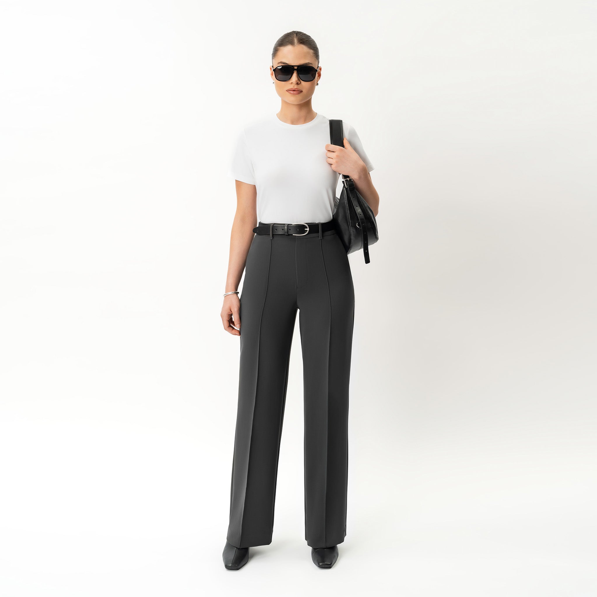 Crepe Relaxed Trouser - Ninepine