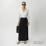 Tailored Ponte Maxi Skirt - Ninepine