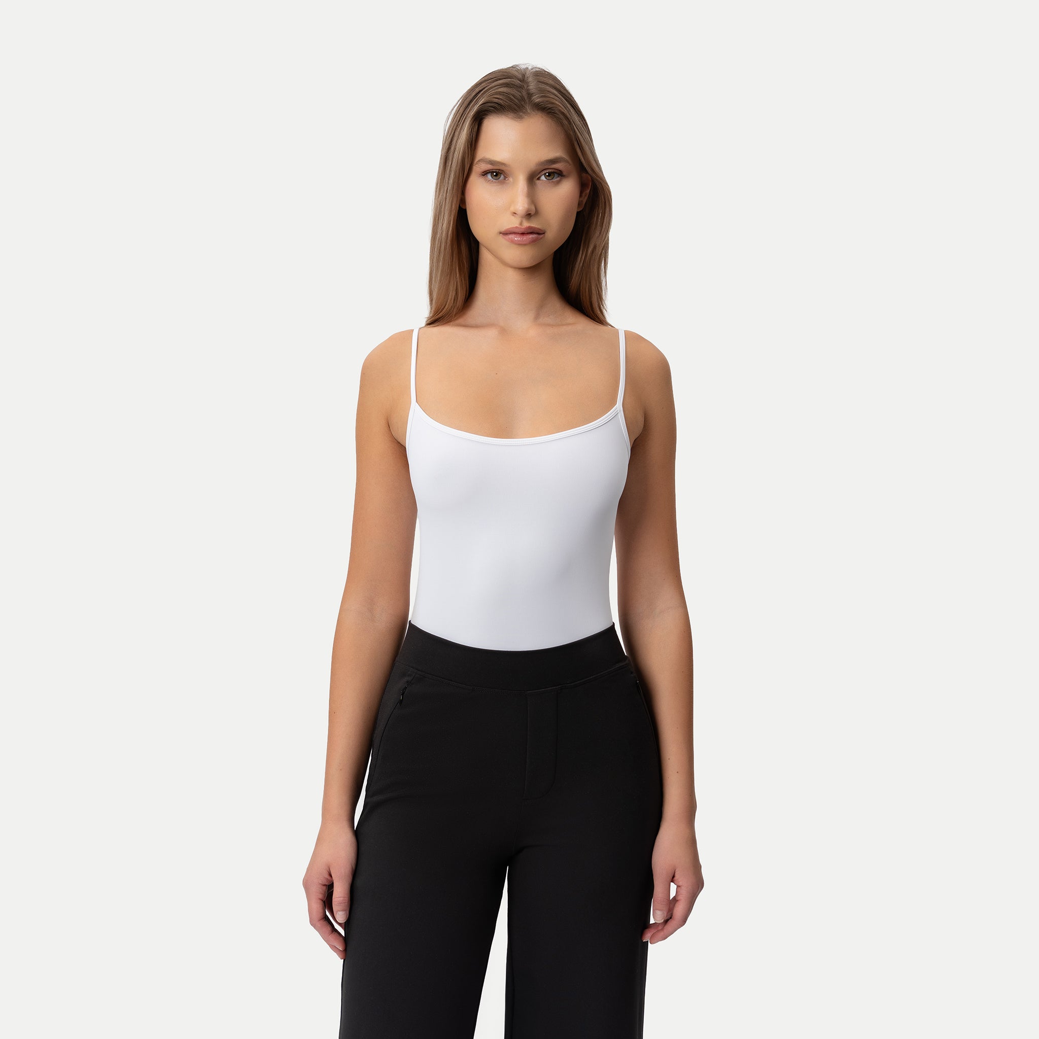Soft Strappy Tank White
